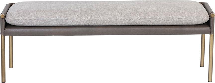 SUNPAN Benches - Bellevue Bench - Belfast Heather Grey / Bravo Ash