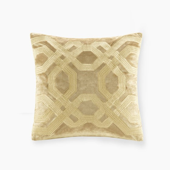 Olliix.com Pillows & Throws - Square Decor Pillow Gold