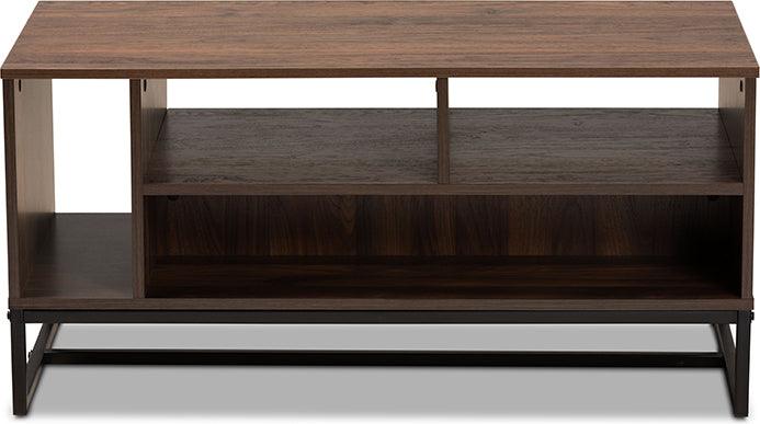 Wholesale Interiors Coffee Tables - Flannery Coffee Table Walnut & black