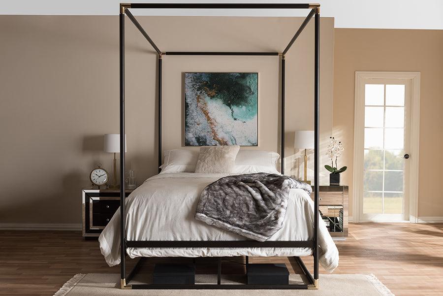 Wholesale Interiors Beds - Eva Queen Bed Black