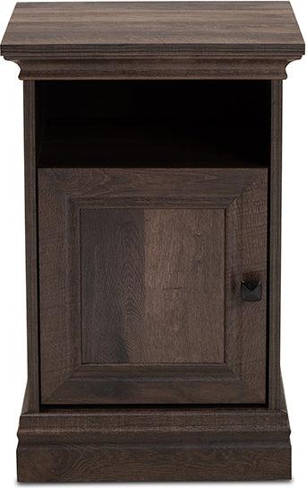 Wholesale Interiors Nightstands & Side Tables - Nolan 1 Drawer Nightstand Brown & Black