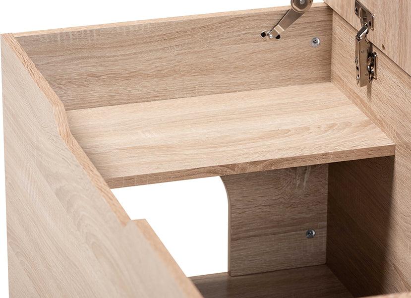 Wholesale Interiors Cat Litter Box - Mariam Oak Finished Wood Cat Litter Box Cover House