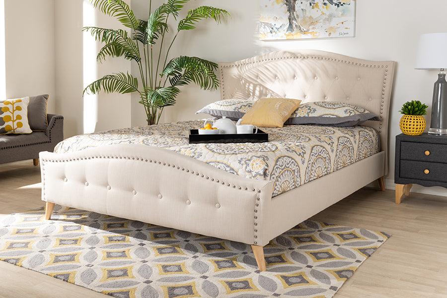 Wholesale Interiors Beds - Felisa King Bed Beige