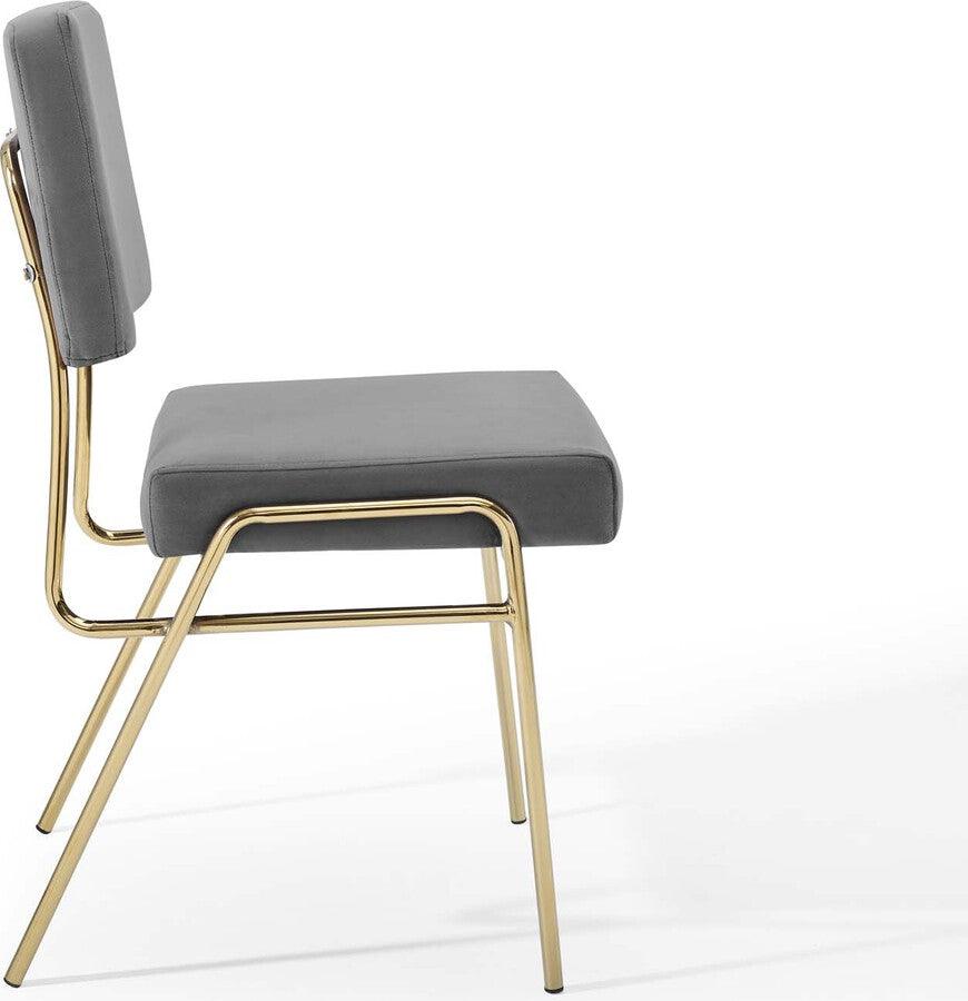 Modway Dining Chairs - Craft Performance Dining Side Chair Gold & Gray