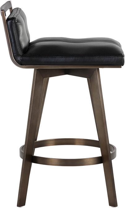 SUNPAN Barstools - Arizona Swivel Counter Stool - Castillo Black