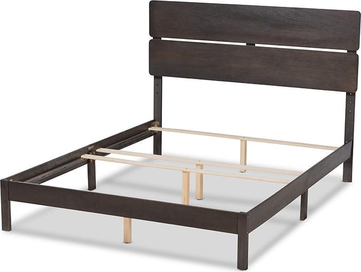 Wholesale Interiors Beds - Anthony Queen Bed Dark Grayish Oak