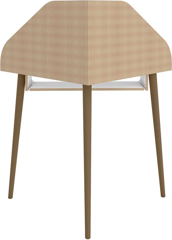 Manhattan Comfort Desks - Bradley 4-Piece Round Sectional Cubicle Desk White