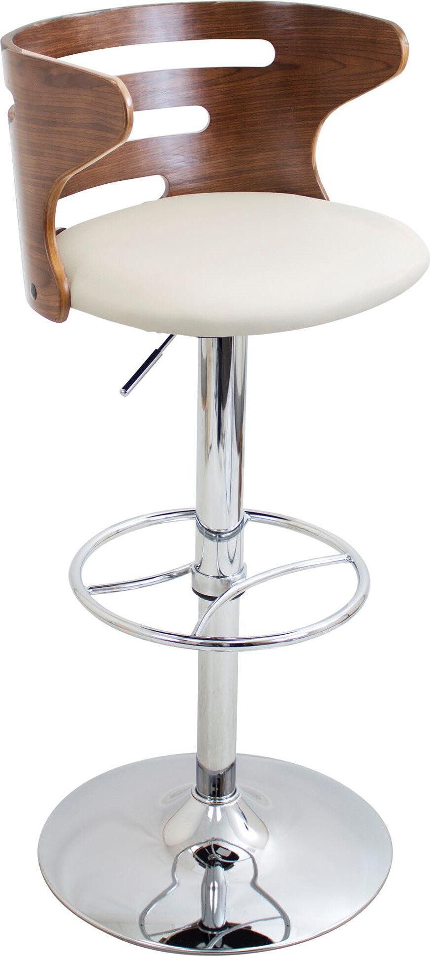 Lumisource Barstools - Cosi Barstool Walnut & Cream (Set of 2)
