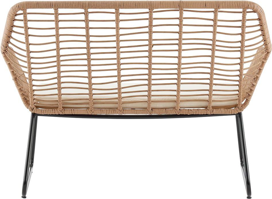 Manhattan Comfort Outdoor Conversation Sets - Antibes 2.0 Patio 4- Person Conversation Set with Coffee Table with Cream Cushions