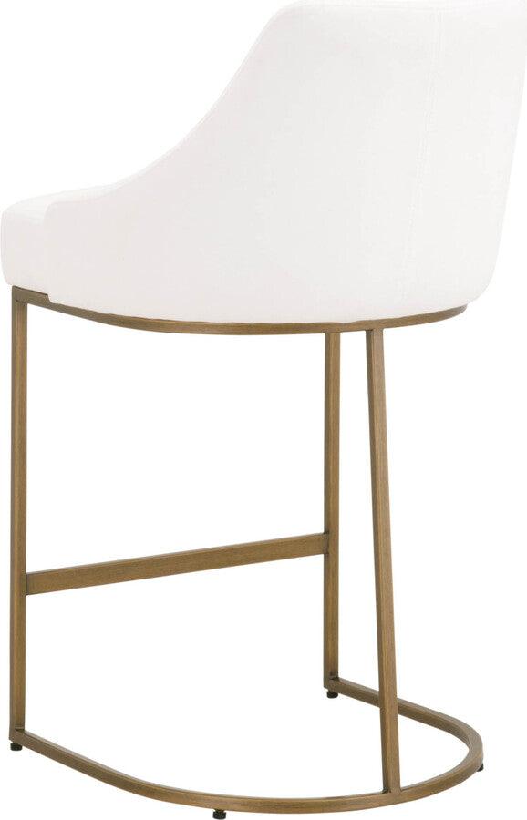 Essentials For Living Barstools - Parissa Counter Stool Set of 2 Brushed Gold