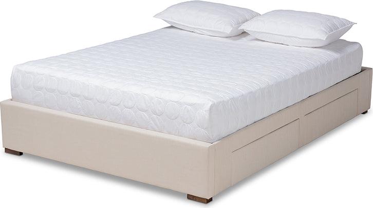 Wholesale Interiors Beds - Leni King Storage Bed Beige