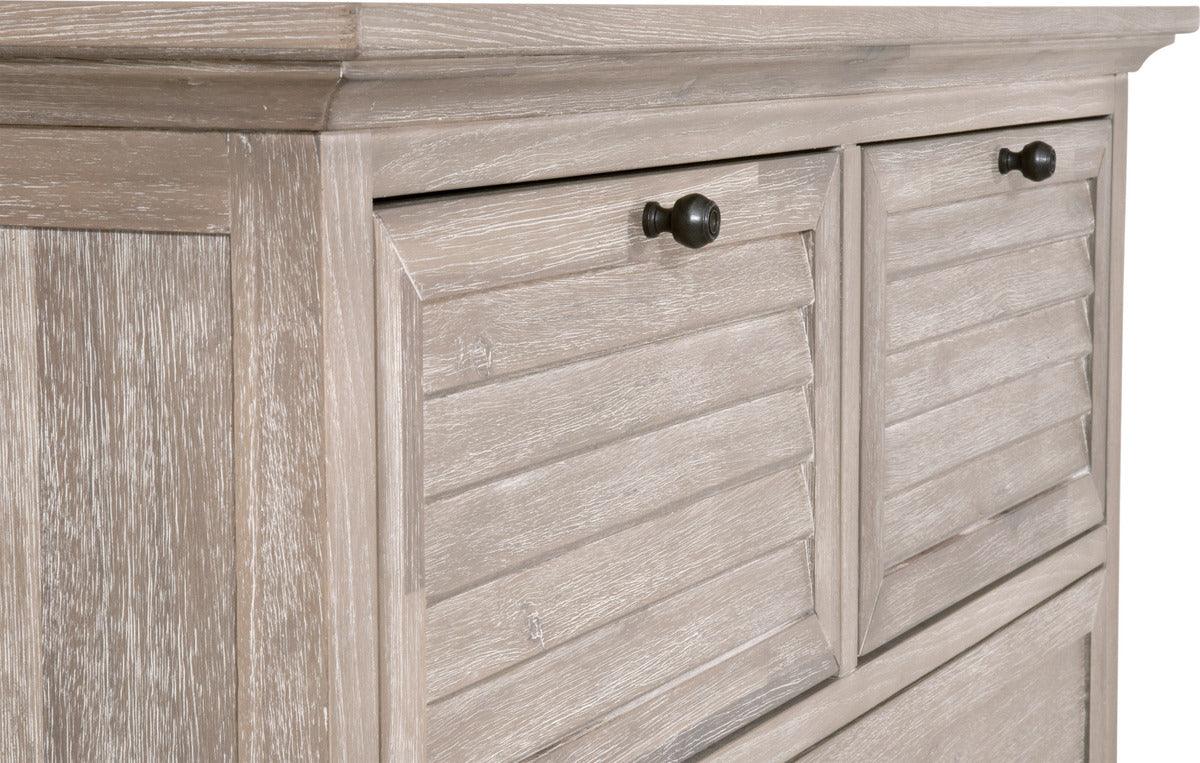 Essentials For Living Chest of Drawers - Eden 5-Drawer High Chest Natural Gray Acacia
