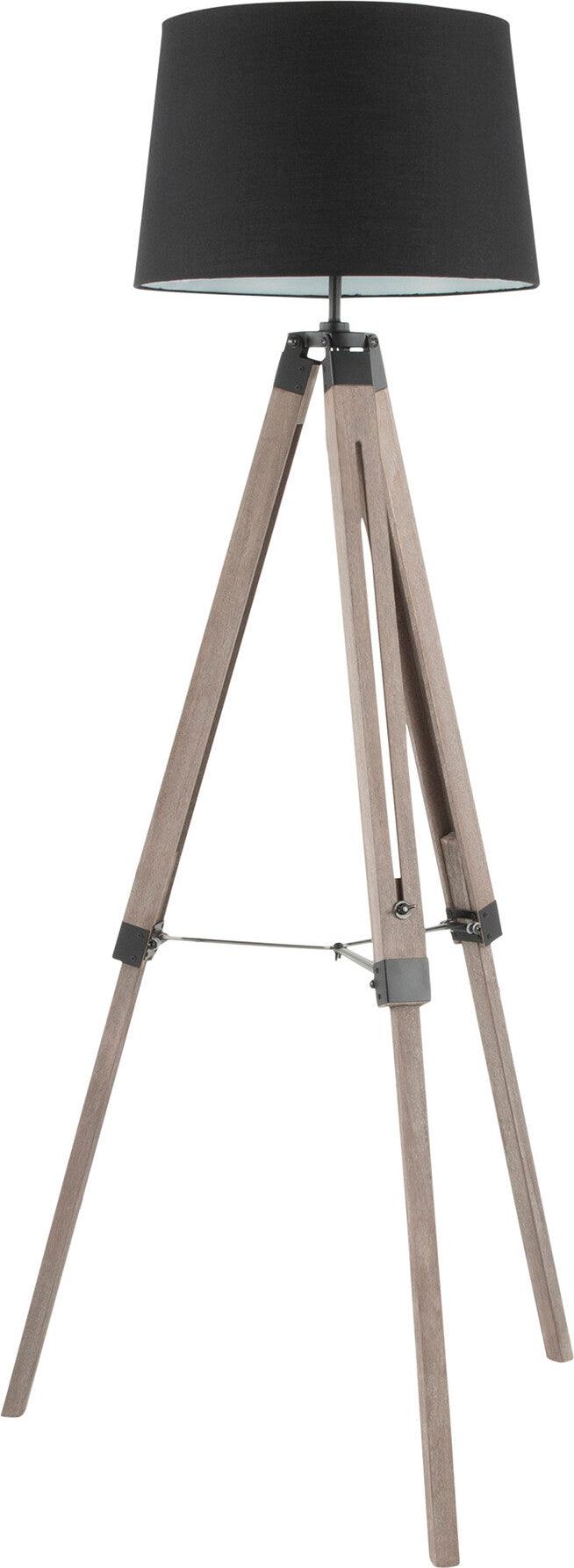 Lumisource Floor Lamps - Compass Floor Lamp Gray Washed & Black