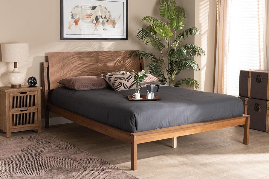 Wholesale Interiors Beds - Giuseppe Queen Bed Walnut Brown