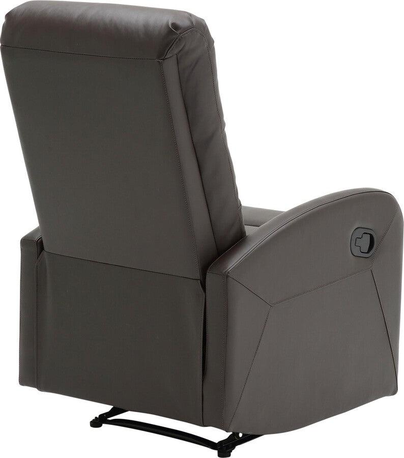 Lumisource Recliners - Dormi Recliner Chair 40.5" Brown PU