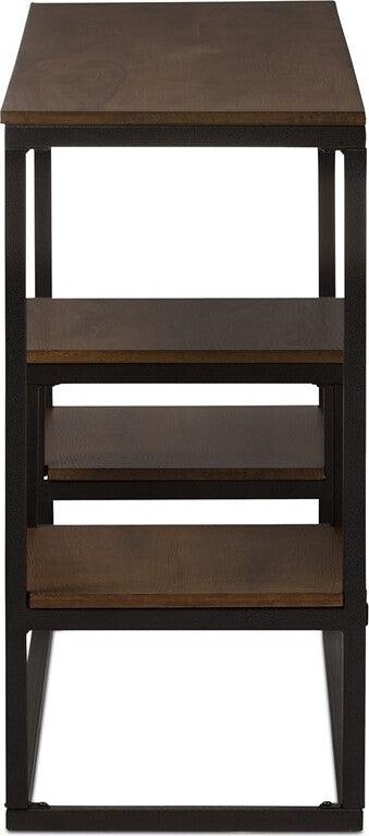 Wholesale Interiors Consoles - Doreen Console Table Distressed Ash & Black