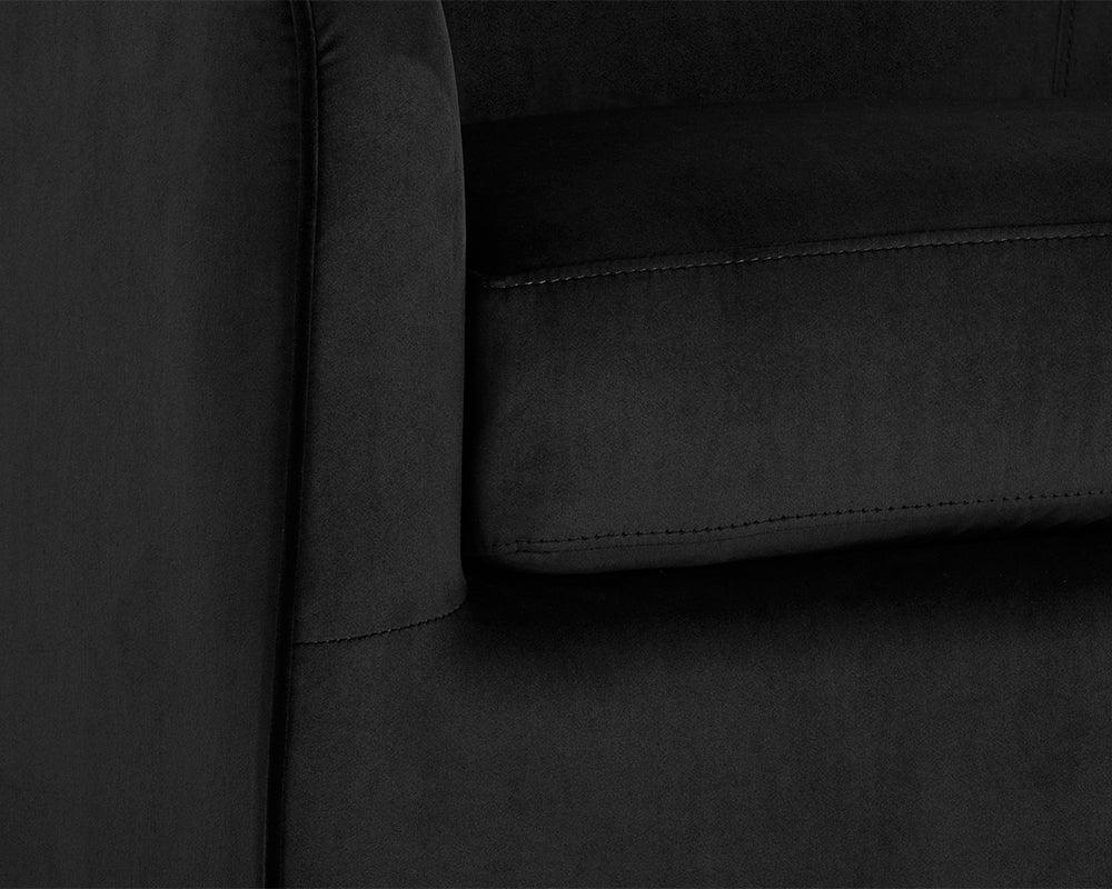 SUNPAN Accent Chairs - Hazel Swivel Lounge Chair Gold Black Sky