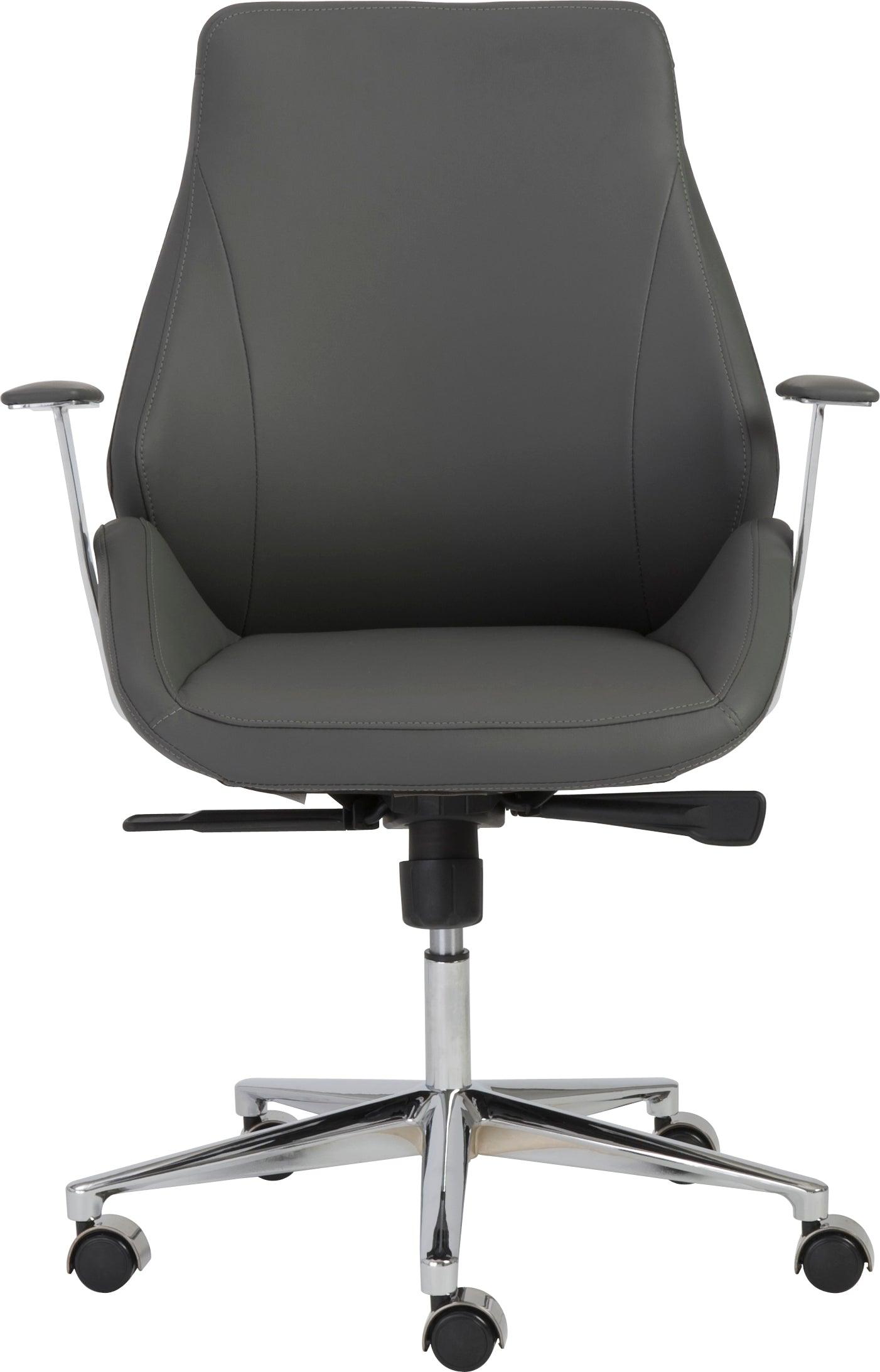 Euro Style Task Chairs - Bergen Low Back Office Chair Gray