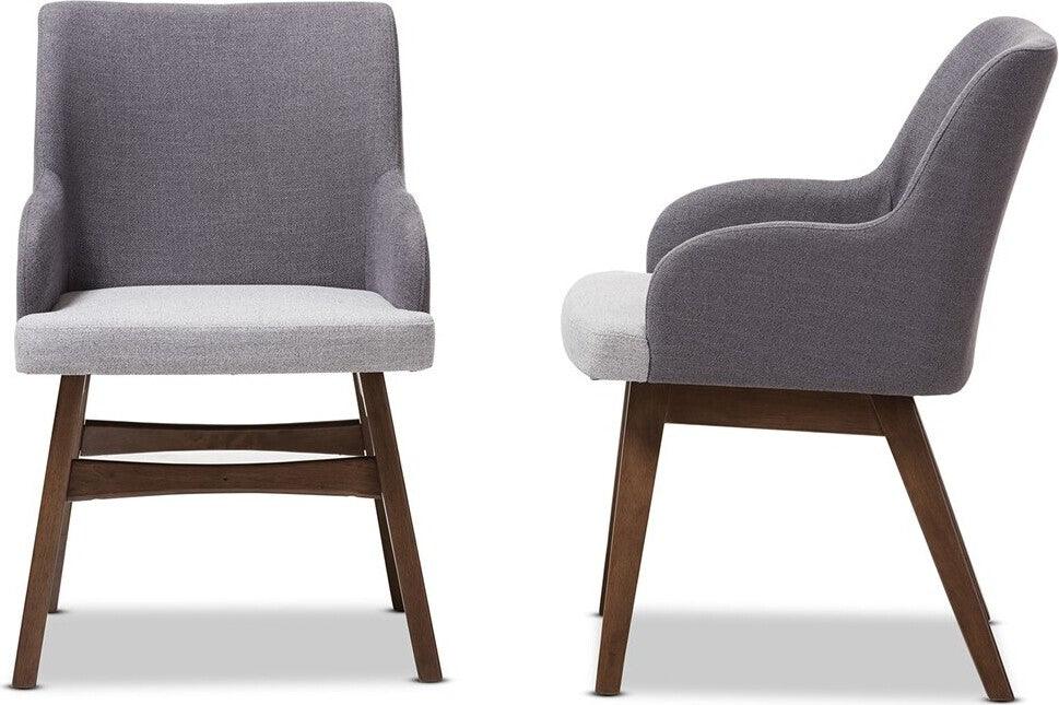 Wholesale Interiors Dining Chairs - Monte Dining Chair Gray (Set of 2)