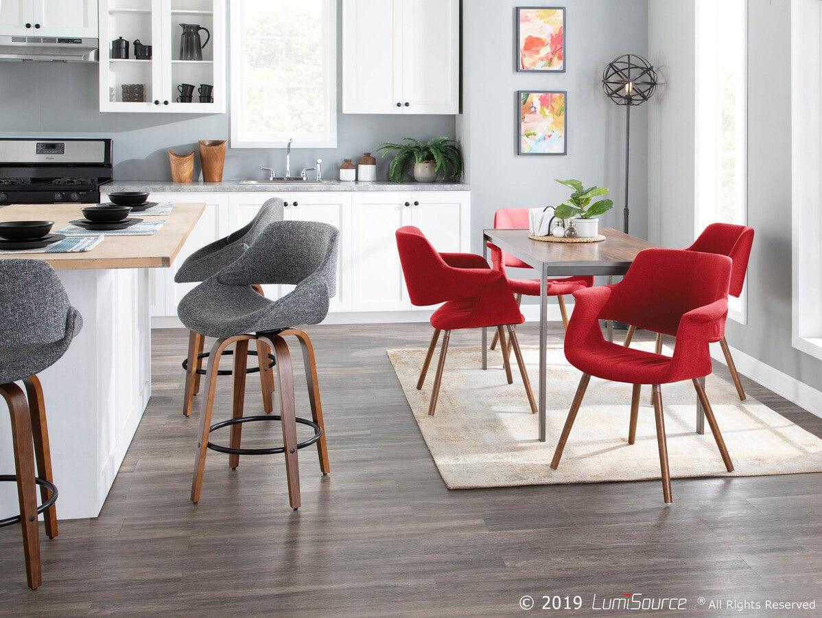 Lumisource Dining Chairs - Vintage Flair Chair 33" Red
