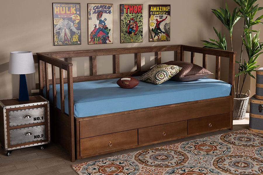 Wholesale Interiors Daybeds - Kendra 78" Daybed Walnut & Gold