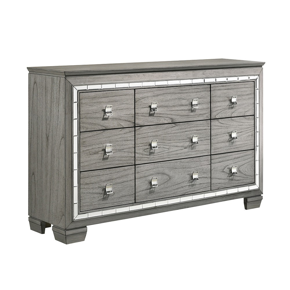 ACME Furniture Dressers - ACME Antares Dresser, Light Gray Oak