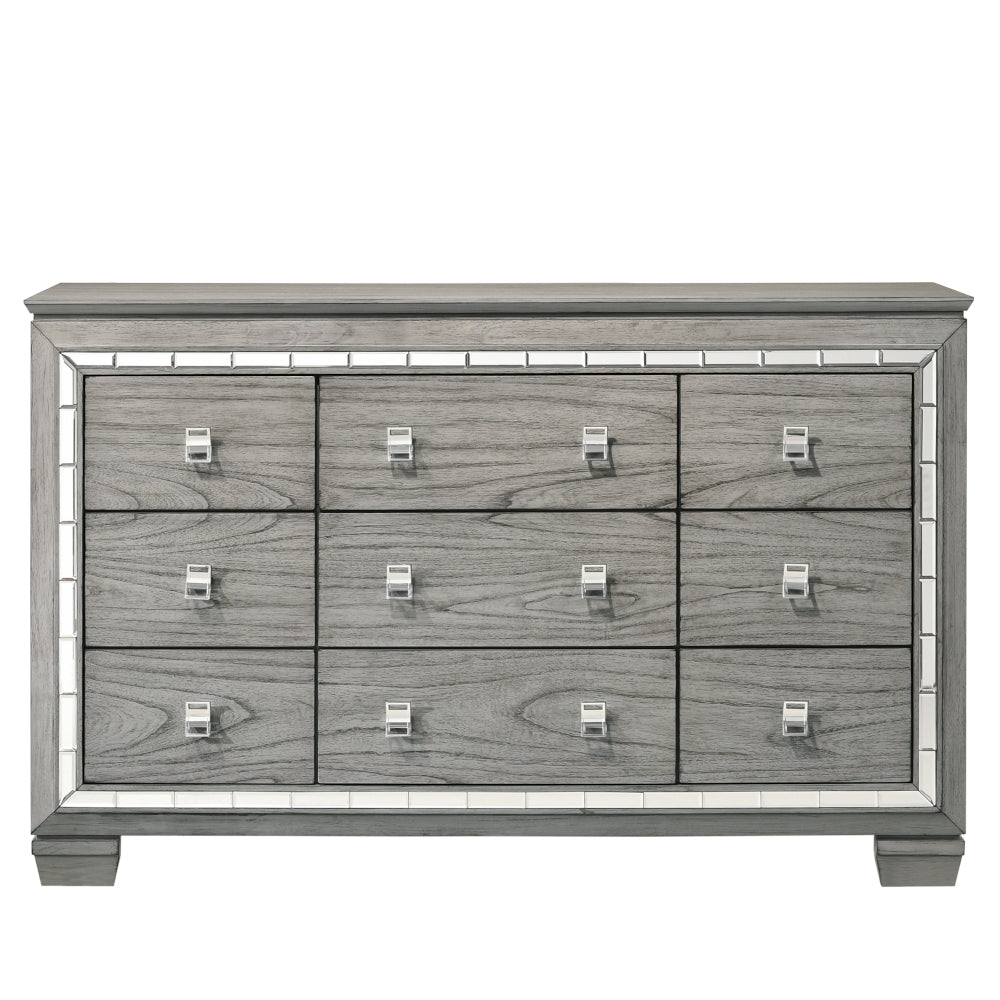 ACME Furniture Dressers - ACME Antares Dresser, Light Gray Oak