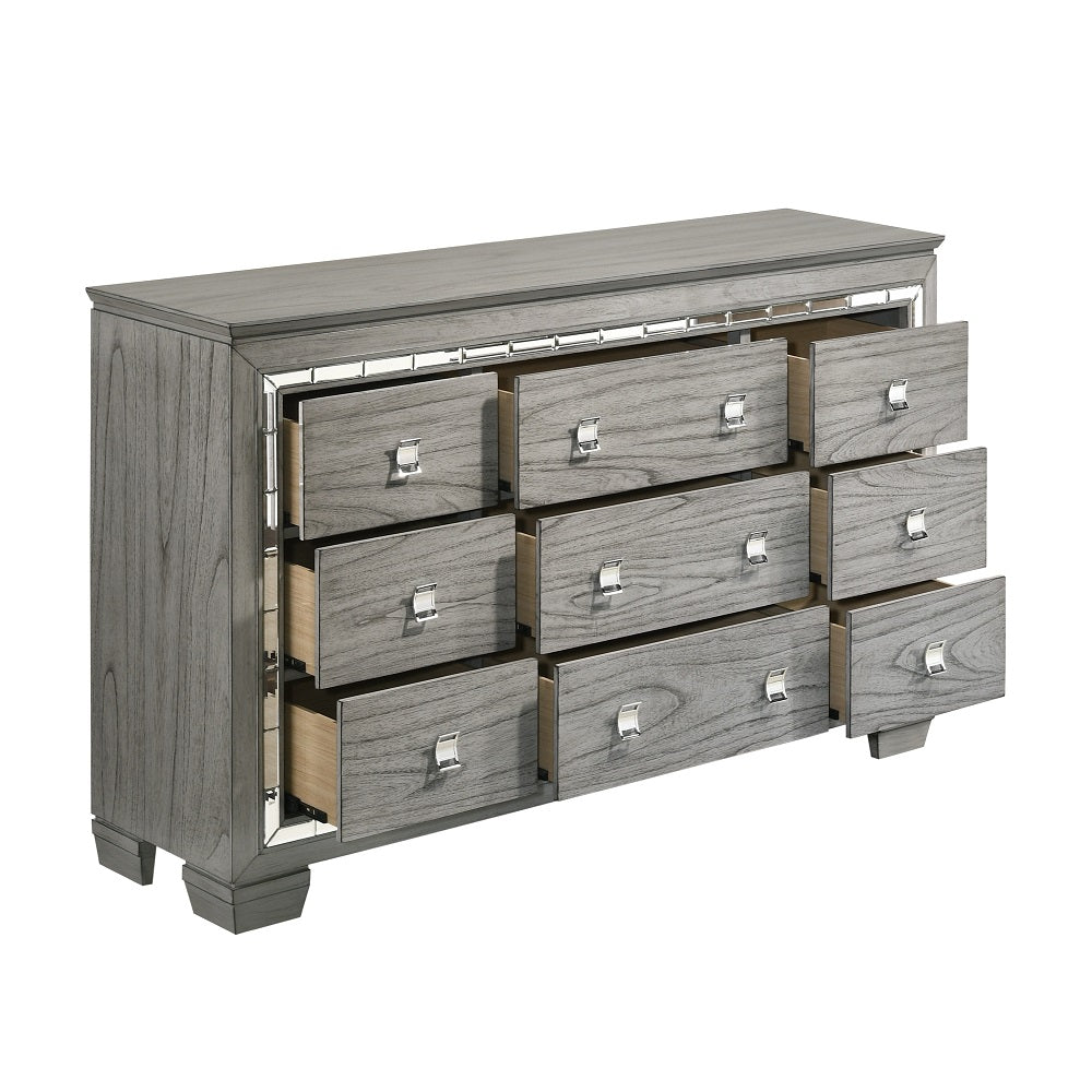 ACME Furniture Dressers - ACME Antares Dresser, Light Gray Oak