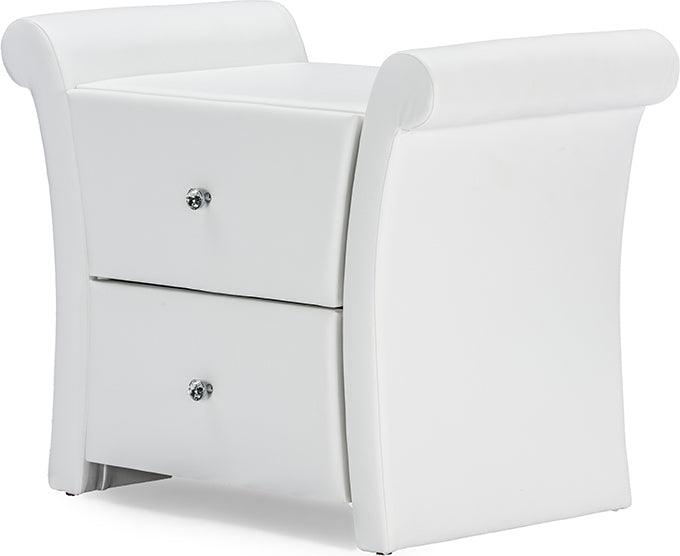 Wholesale Interiors Nightstands & Side Tables - Victoria Nightstand Matte White
