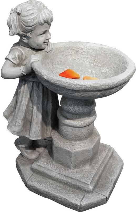 Design Toscano Garden Lovers Gifts - Georginas Garden Gaze Birdbath Statue