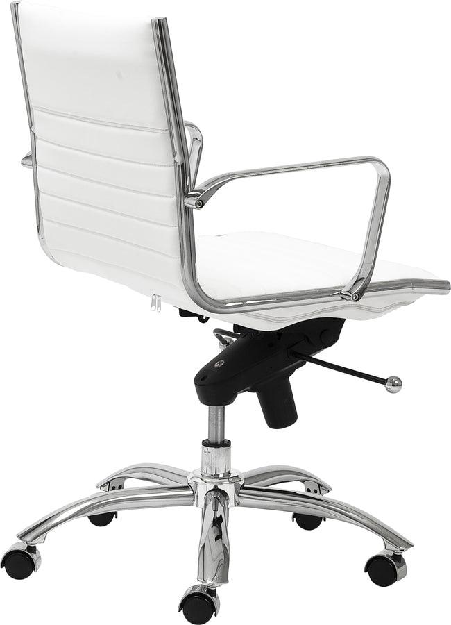 Euro Style Task Chairs - Dirk Low Back Office Chair White