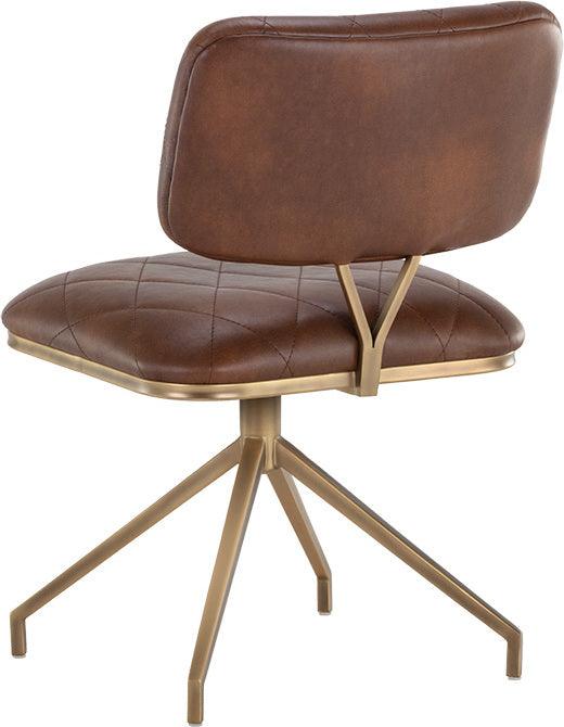SUNPAN Dining Chairs - Virtu Swivel Dining Chair - Bravo Cognac (Set of 2)