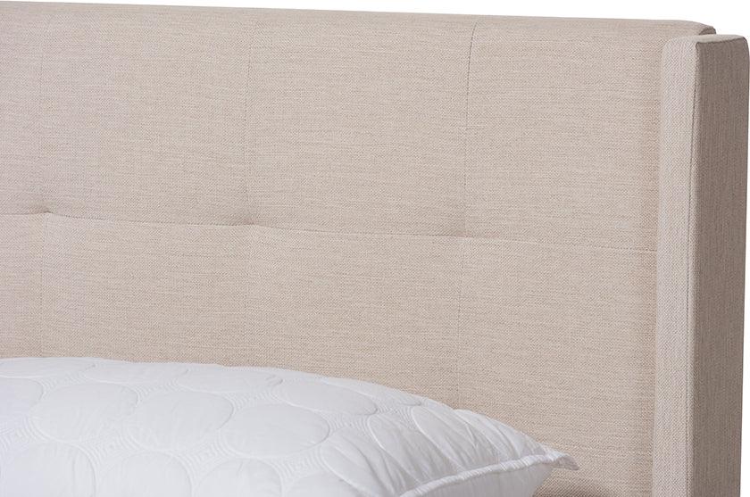 Wholesale Interiors Beds - Lisette Full Bed Beige