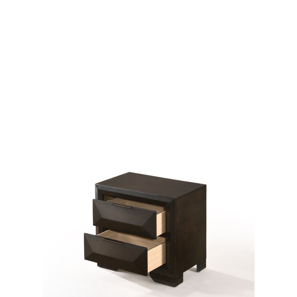 ACME Nightstands & Side Tables - ACME Merveille Nightstand , Espresso
