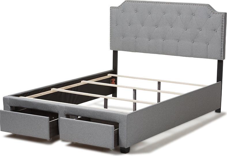 Wholesale Interiors Beds - Aubrianne King Storage Bed Gray