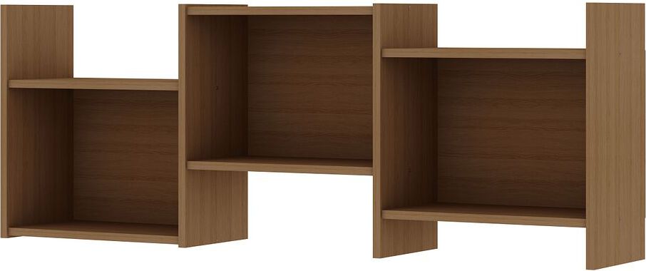 Manhattan Comfort Bookcases & Display Units - Hampton Zig-Zag Wall Décor Shelves in Maple Cream