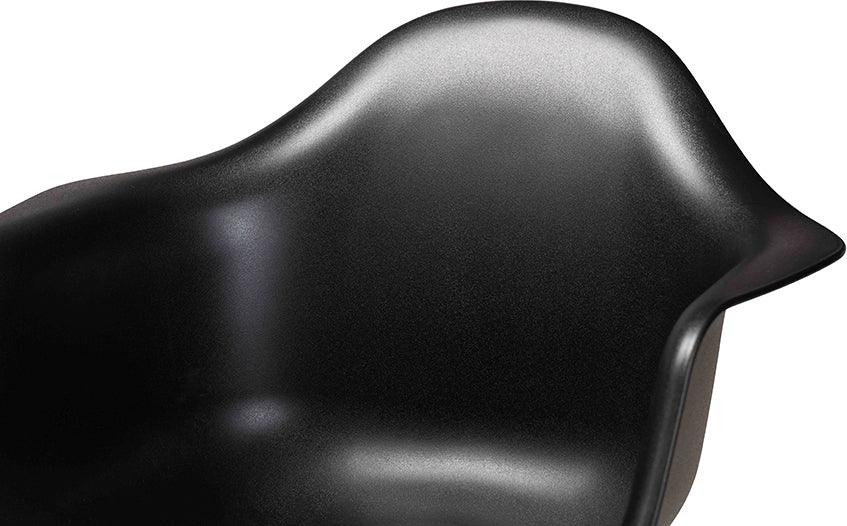 Wholesale Interiors Dining Chairs - Galen Modern Dining Chair Black & Oak Brown (Set of 4)