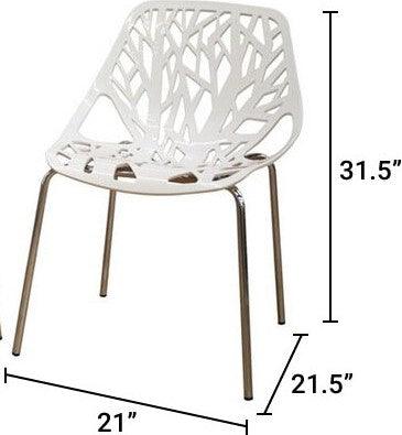 Wholesale Interiors Dining Chairs - Heidi Dining Chair White (Set of 2)