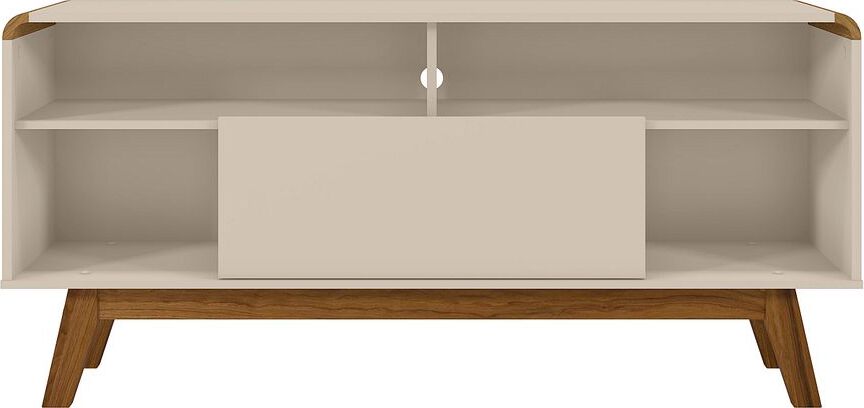 Manhattan Comfort TV & Media Units - Camberly 53.54 TV Stand in Off White and Cinnamon