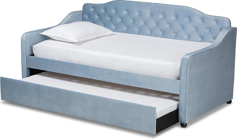 Wholesale Interiors Daybeds - Freda 83.46" Daybed Light Blue