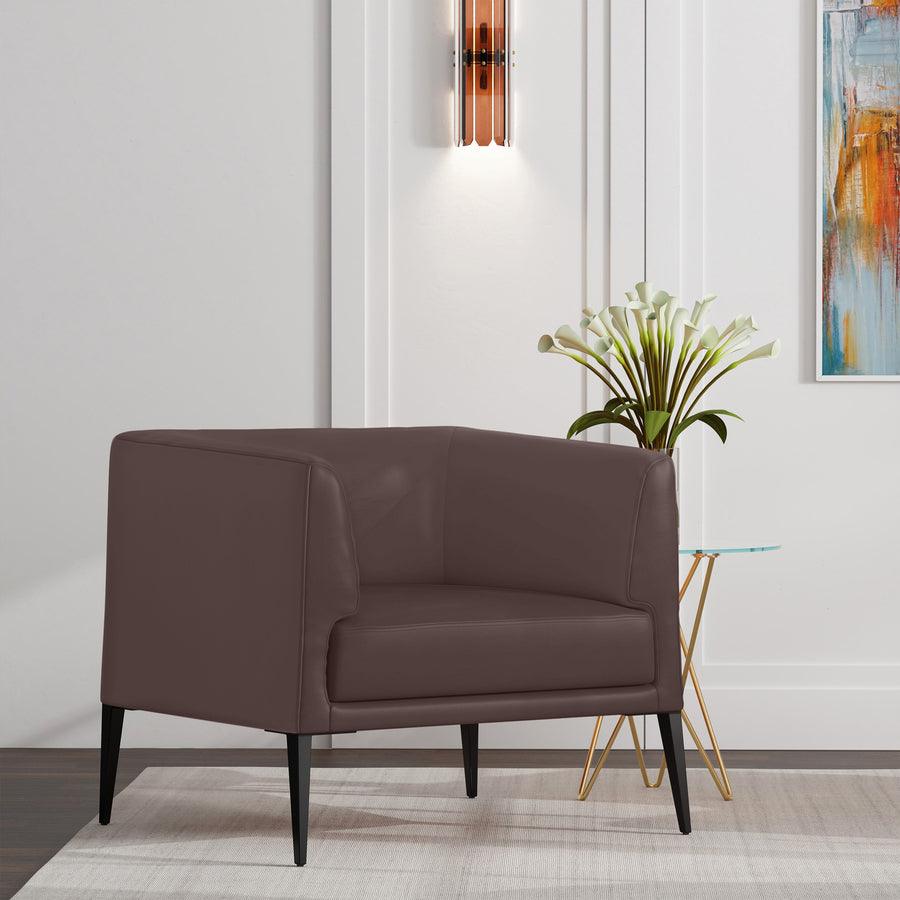 Euro Style Accent Chairs - Matias Lounge Chair Brown
