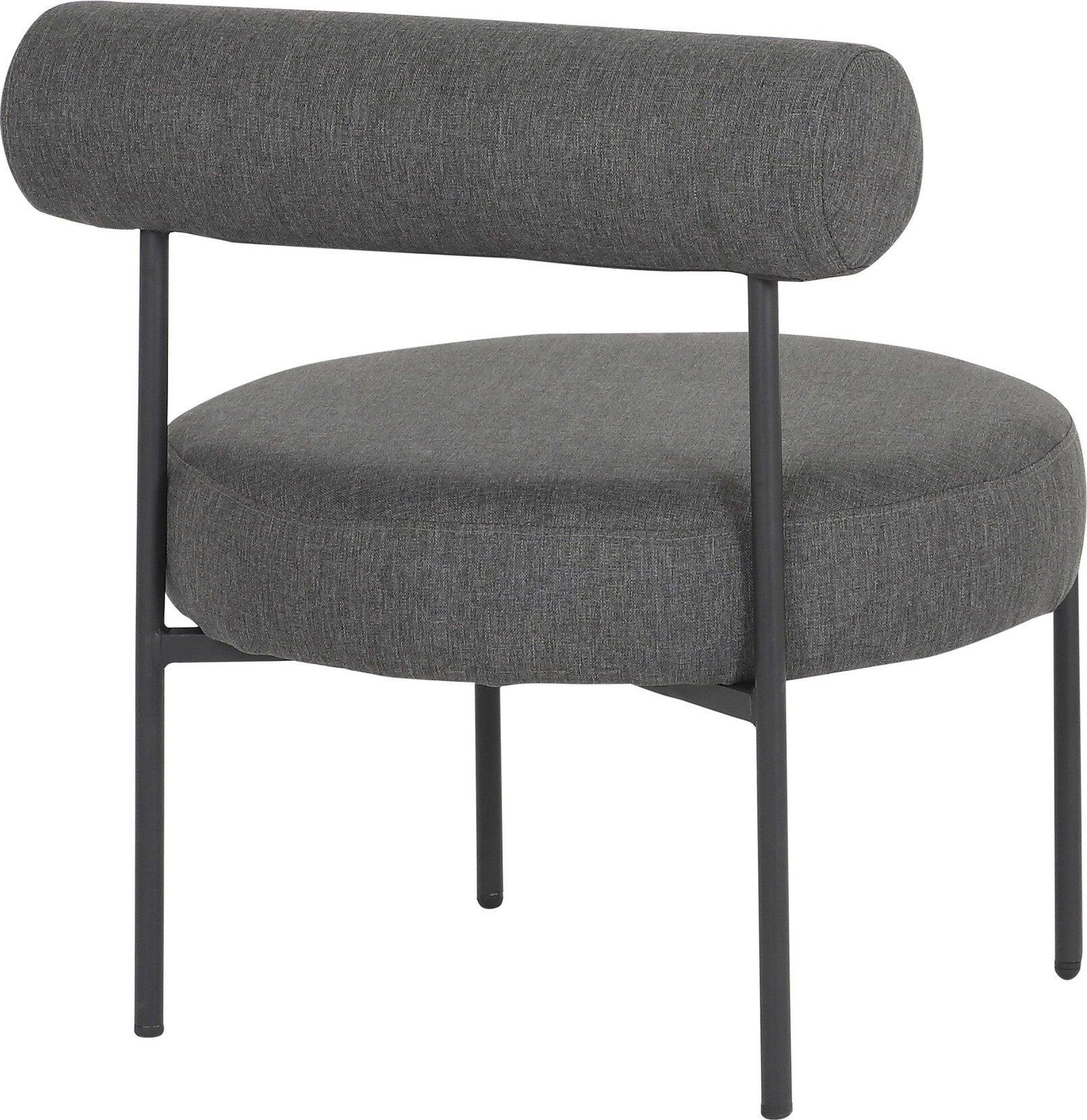 Lumisource Accent Chairs - Rhonda Accent Chair Black & Charcoal