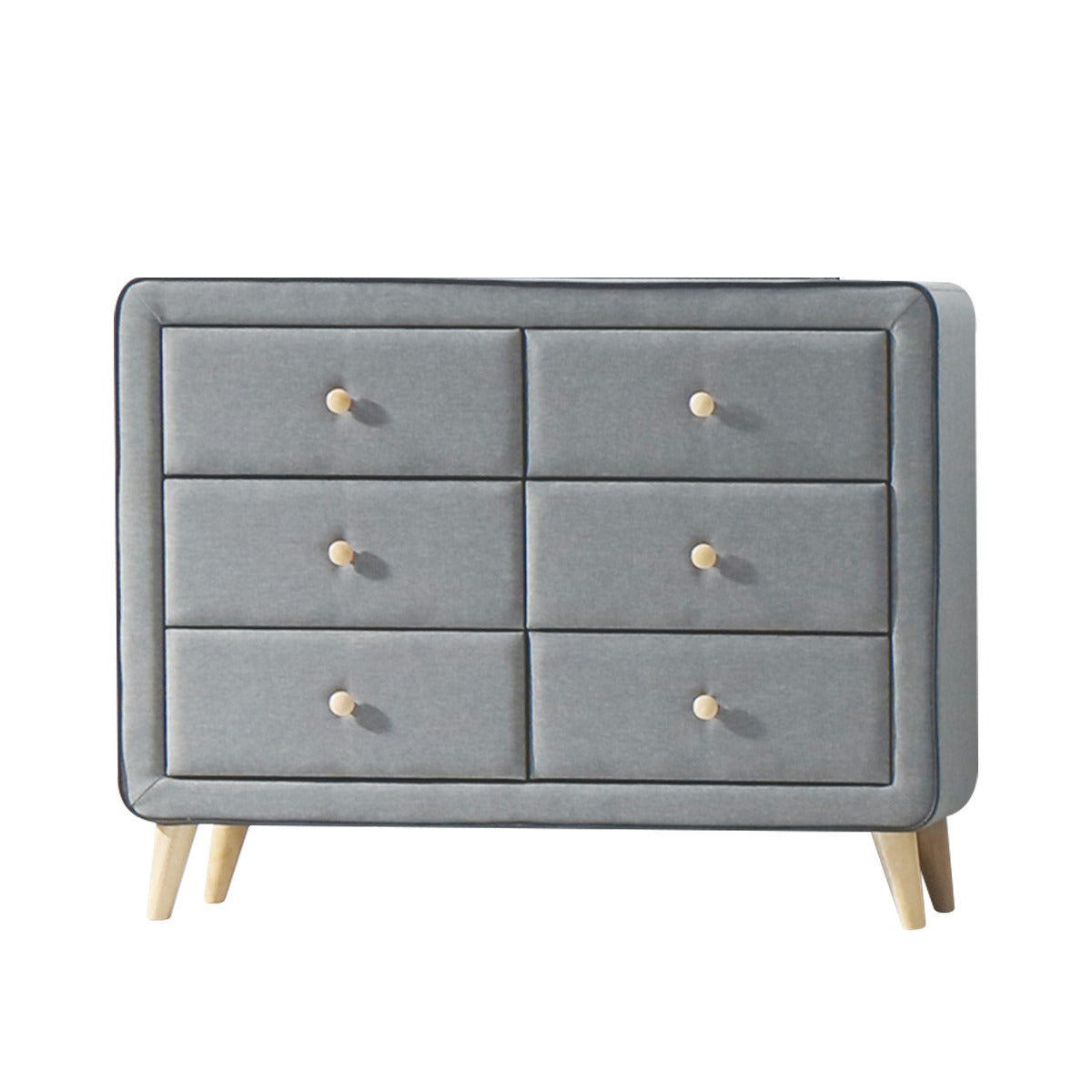ACME Furniture Dressers - Valda Dresser, Light Gray Fabric