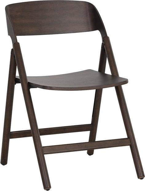 SUNPAN Dining Chairs - Ronny Folding Dining Chair - Walnut (Set of 2)