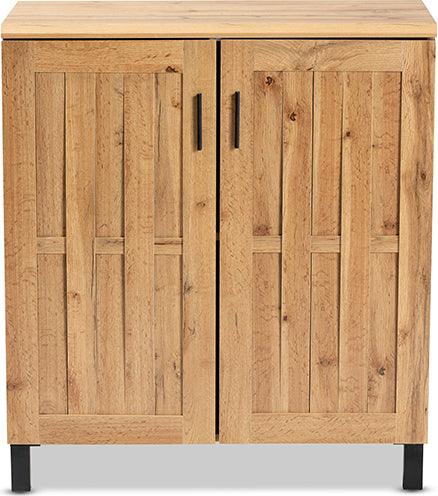 Wholesale Interiors Cabinets & Wardrobes - Excel Modern and Contemporary Oak Brown Finished Wood 2-Door Storage Cabinet
