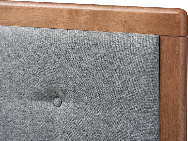 Wholesale Interiors Headboards - Sarine Queen Headboard Dark Gray & Walnut