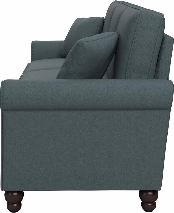 Bush Business Furniture Sofas & Couches - 85W Sofa Turkish Blue Herringbone Fabric J