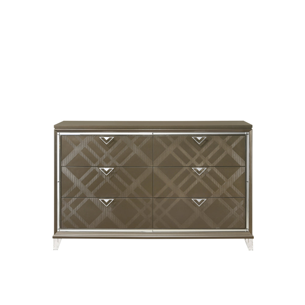 ACME Furniture Dressers - ACME Skylar Dresser, Dark Champagne