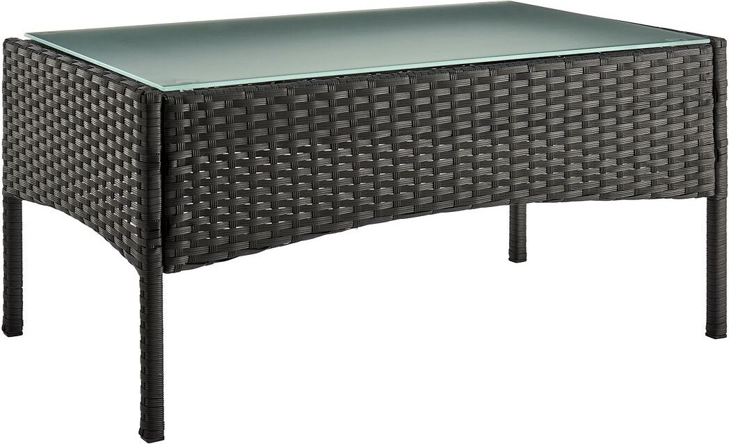 Manhattan Comfort Outdoor Conversation Sets - Imperia Patio 4- Person Conversation Set with Coffee Table with Cream Cushions