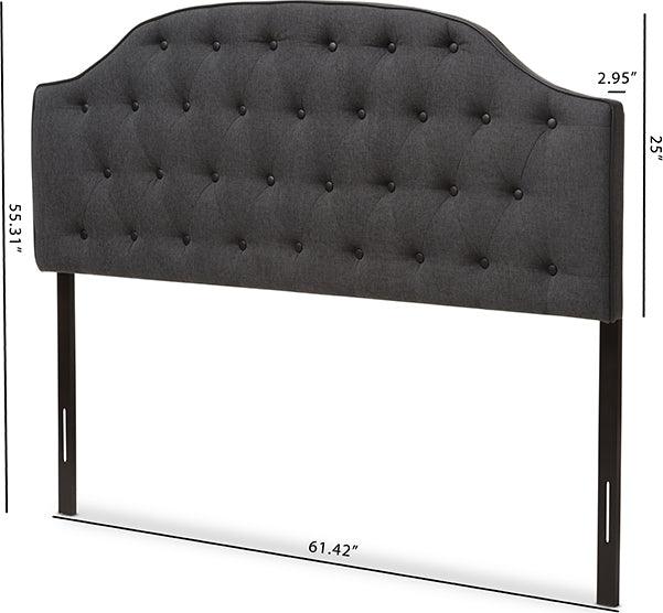 Wholesale Interiors Headboards - Windsor Queen Headboard Dark Gray